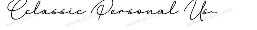 Cclassic Personal Us字体转换